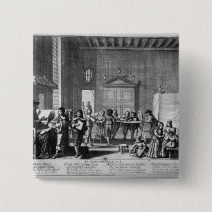 The School Master 15 Cm Square Badge