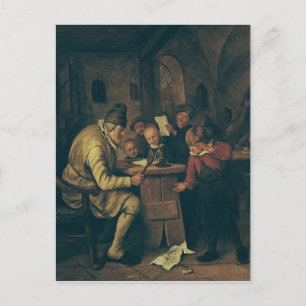 The School Master, 1626-79 Postcard