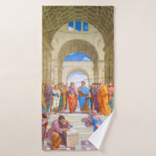 The School of Athens, Raphael Bath Towel