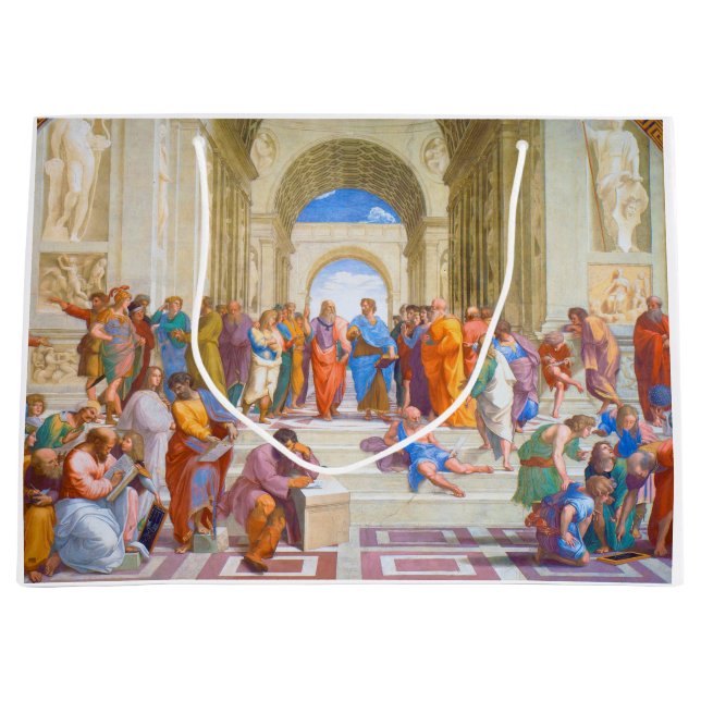 The School of Athens, Raphael Large Gift Bag (Front)