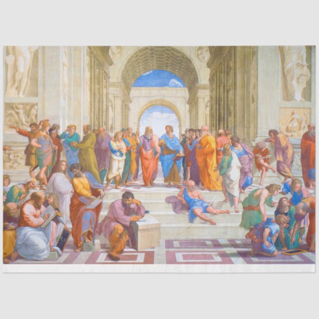 The School of Athens, Raphael Tissue Paper (Front)