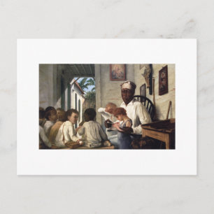 The School of Master Rafael Cordero Postcard