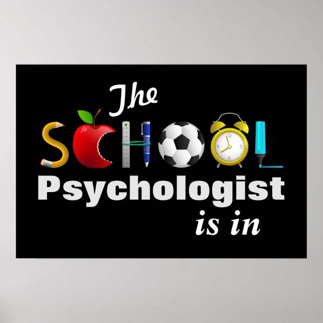 The School Psychologist Is In Poster (Front)