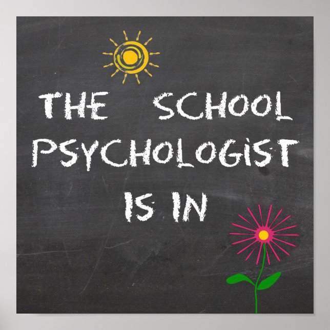 The School Psychologist Is In Poster (Front)
