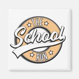 The School Run retro logo Magnet