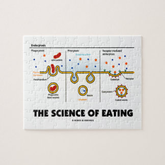 The Science Of Eating (Endocytosis Biology Humour) Jigsaw Puzzle