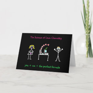 'The Science of Love:Chemistry' Card (Female-Male)