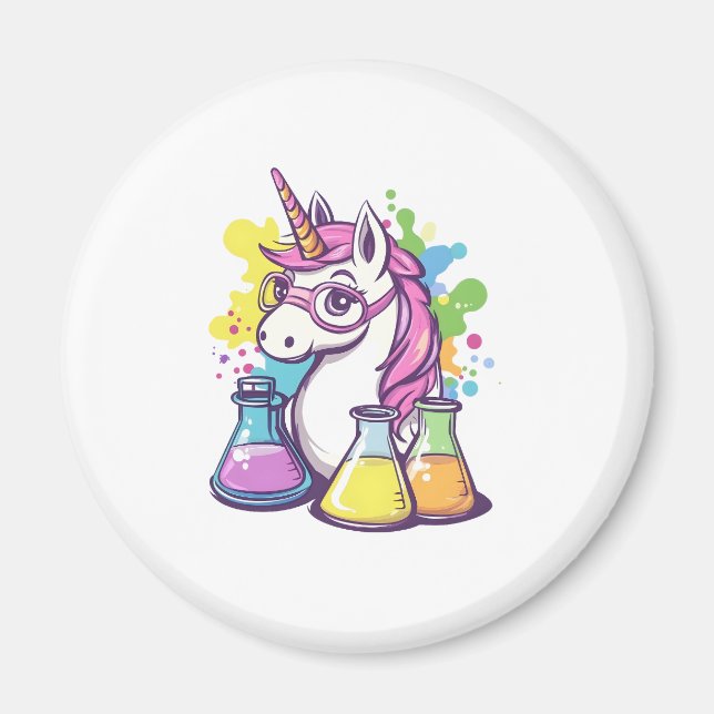 The Scientist Unicorn (1) Magnet (Front)