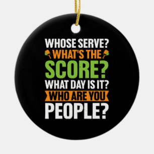 The Score Pickleball Lover Ceramic Tree Decoration