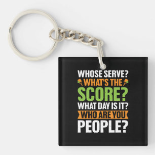 The Score Pickleball Lover Key Ring