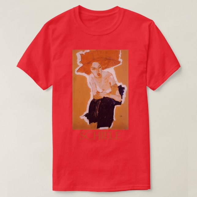 The Scornful Woman 1910 by Egon Schiele T-Shirt (Design Front)