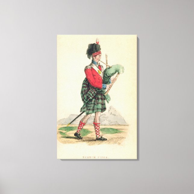 The Scotch Piper Canvas Print (Front)