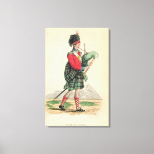 The Scotch Piper Canvas Print
