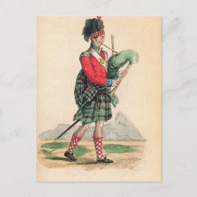The Scotch Piper Postcard (Front)