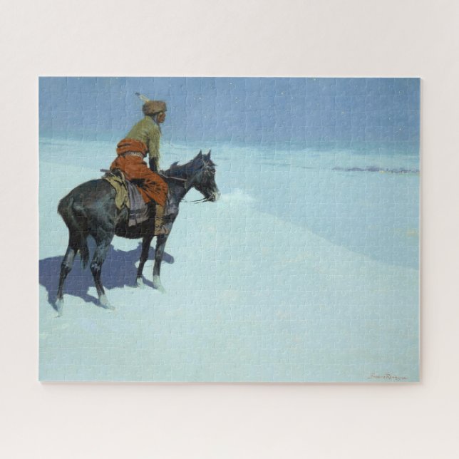 The Scout, Friends or Foes by Frederic Remington  Jigsaw Puzzle (Horizontal)