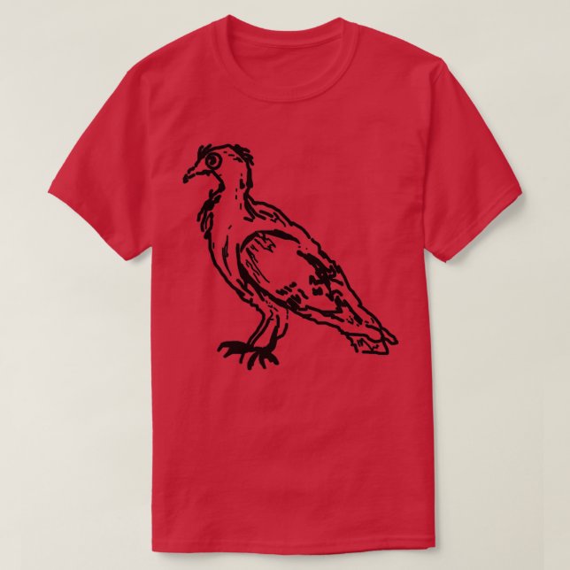 The Scraggly Pigeon T-Shirt (Design Front)