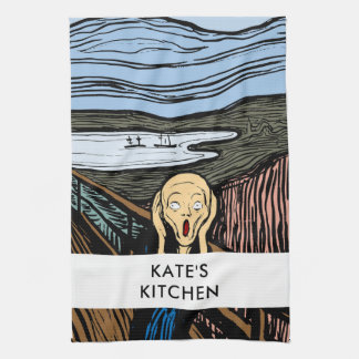 The Scream by Edvard Munch Bohomodern Tea Towel