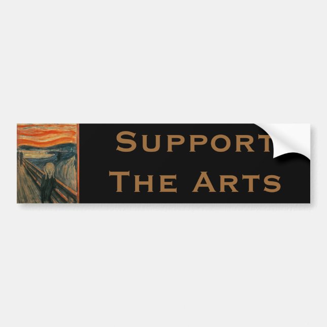 The Scream by Edvard Munch Bumper Sticker (Front)