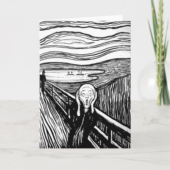 The Scream by Edvard Munch Card (Front)