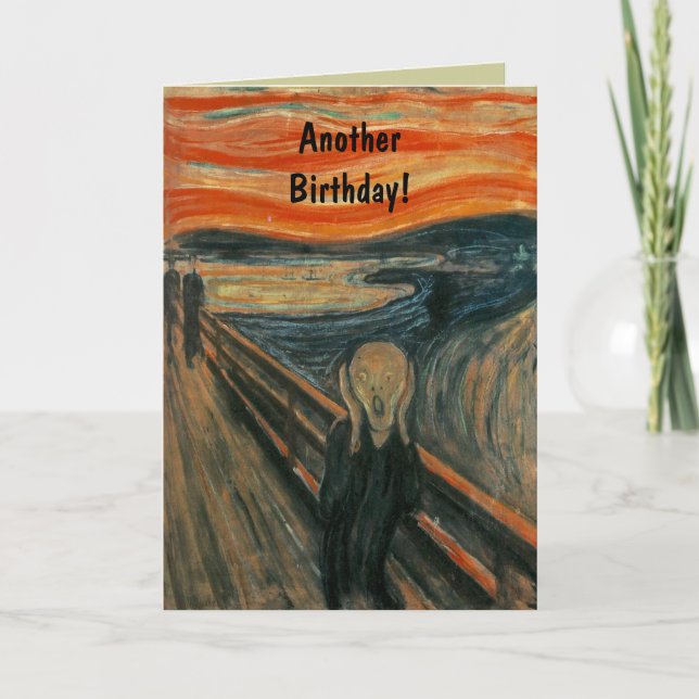 The Scream by Edvard Munch Card (Front)