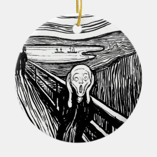 The Scream by Edvard Munch Ceramic Tree Decoration