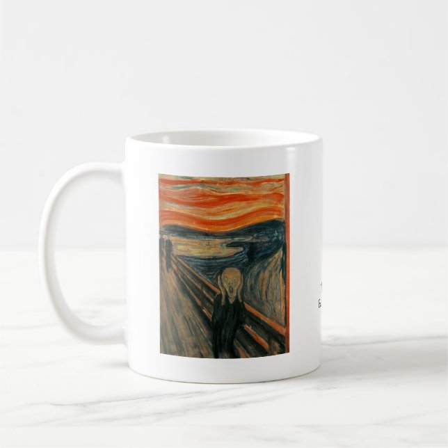 The Scream by Edvard Munch Coffee Mug (Left)