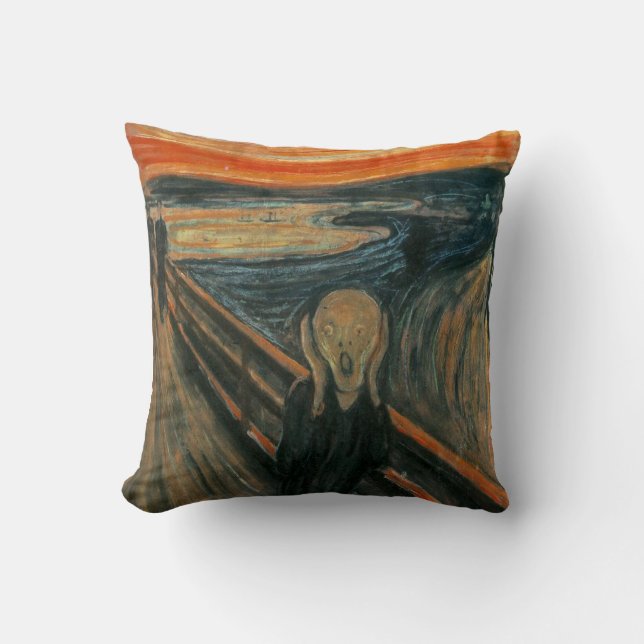 The Scream by Edvard Munch Cushion (Front)