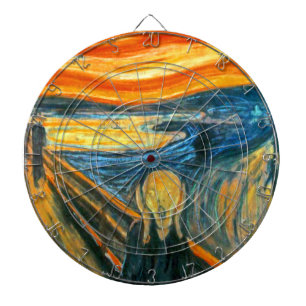 The Scream by Edvard Munch Dartboard