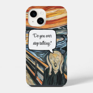 The Scream by Edvard Munch Funny Speech Bubble iPhone 14 Case