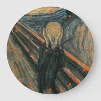 The Scream by Edvard Munch Large Clock