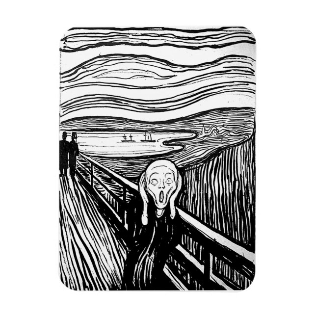 The Scream by Edvard Munch Magnet (Vertical)