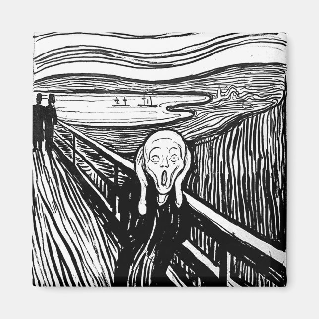 The Scream by Edvard Munch Magnet (Front)