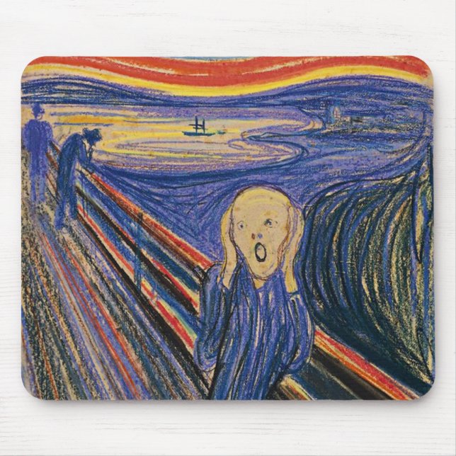 The Scream by Edvard Munch Mouse Mat (Front)