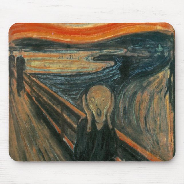 The Scream by Edvard Munch Mouse Mat (Front)