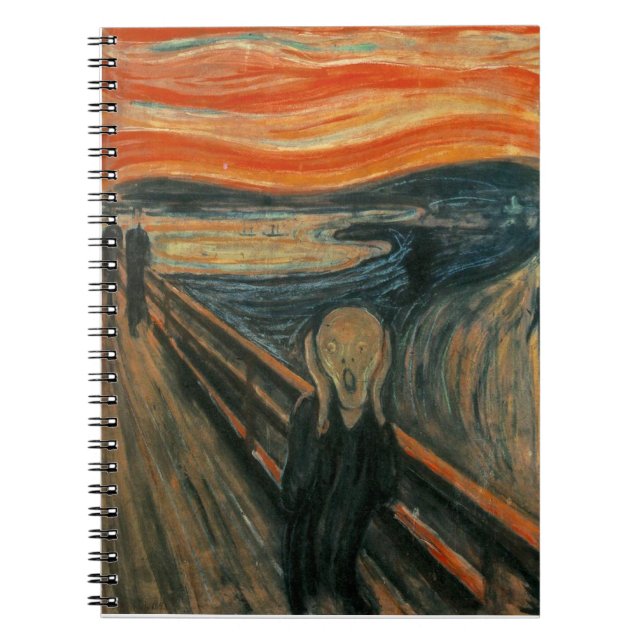 The Scream by Edvard Munch Notebook (Front)