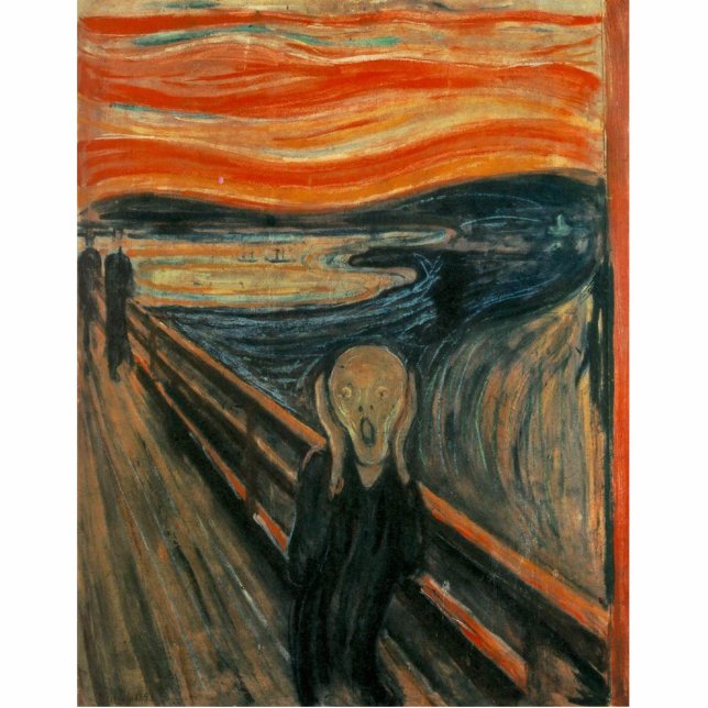 The Scream by Edvard Munch Photo Sculpture Magnet (Front)