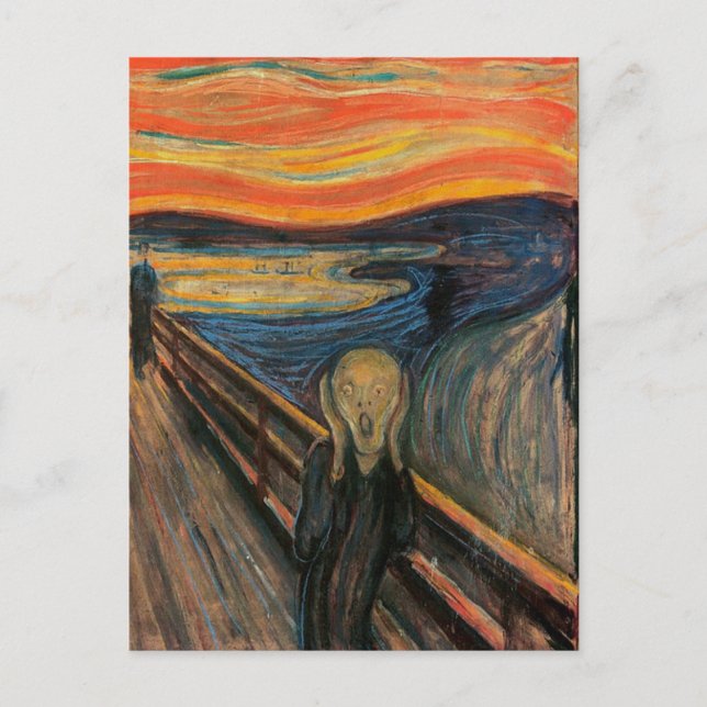 The Scream by Edvard Munch Postcards (Front)