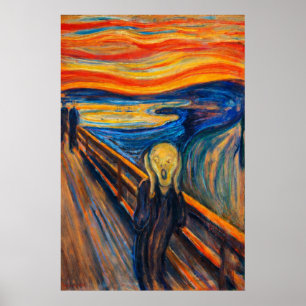 The Scream by Edvard Munch Poster