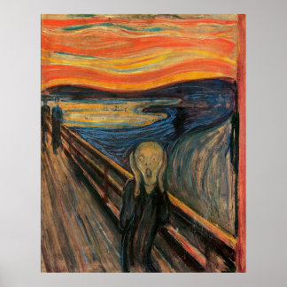 The Scream by Edvard Munch Poster