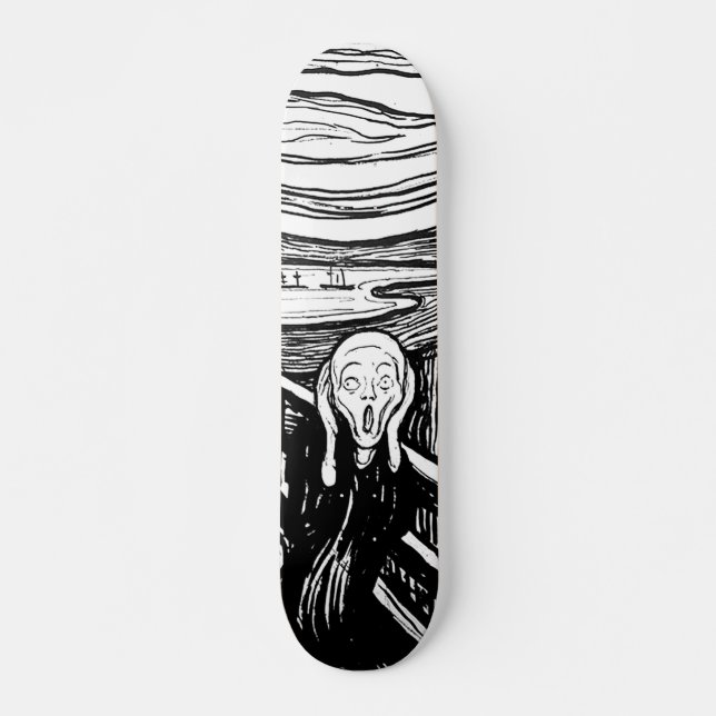The Scream by Edvard Munch Skateboard (Front)