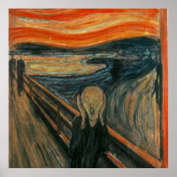 The scream by Edvard Munch,symbolist painter