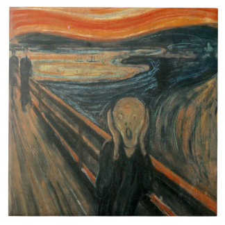 The Scream by Edvard Munch Tile
