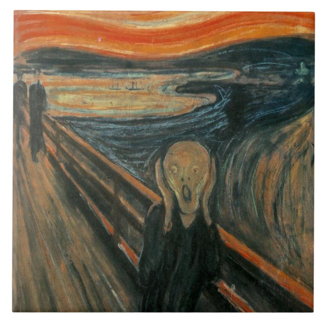 The Scream by Edvard Munch Tile (Front)