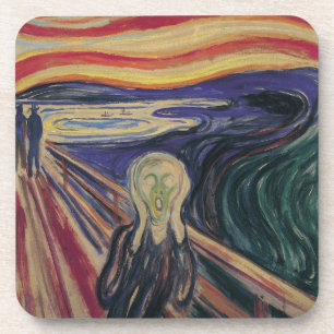 The Scream by Edvard Munch, Vintage Expressionism Coaster