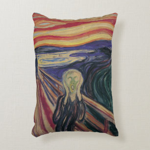 The Scream by Edvard Munch, Vintage Expressionism Decorative Cushion