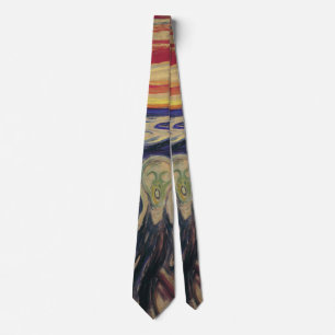 The Scream by Edvard Munch, Vintage Expressionism Tie
