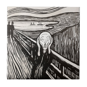 The Scream by Edward Munch Tile