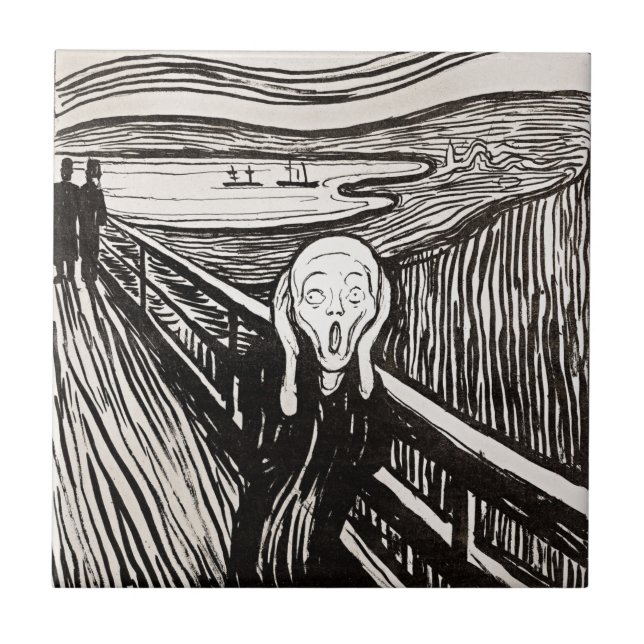 The Scream by Edward Munch Tile (Front)