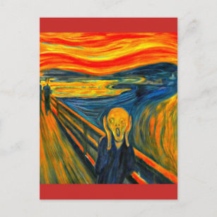 The Scream - Edvard Munch - Art Post Card