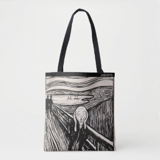 The Scream – Edvard Munch – Custom Text Tote Bag